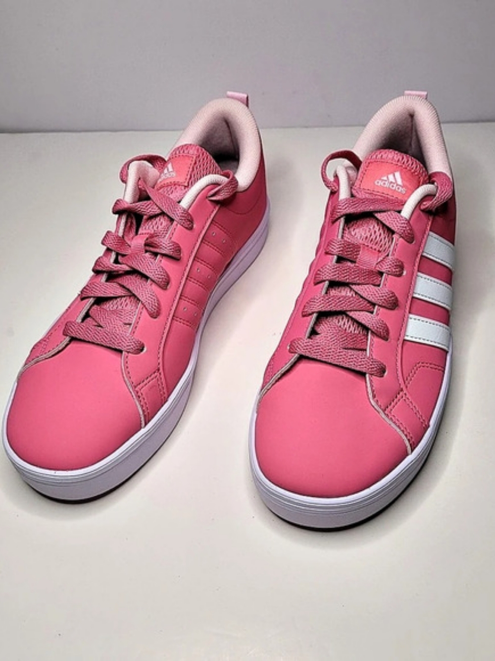 adidas Kids VS Pace 2.0 Pink Fusion White Sneakers | Size 6